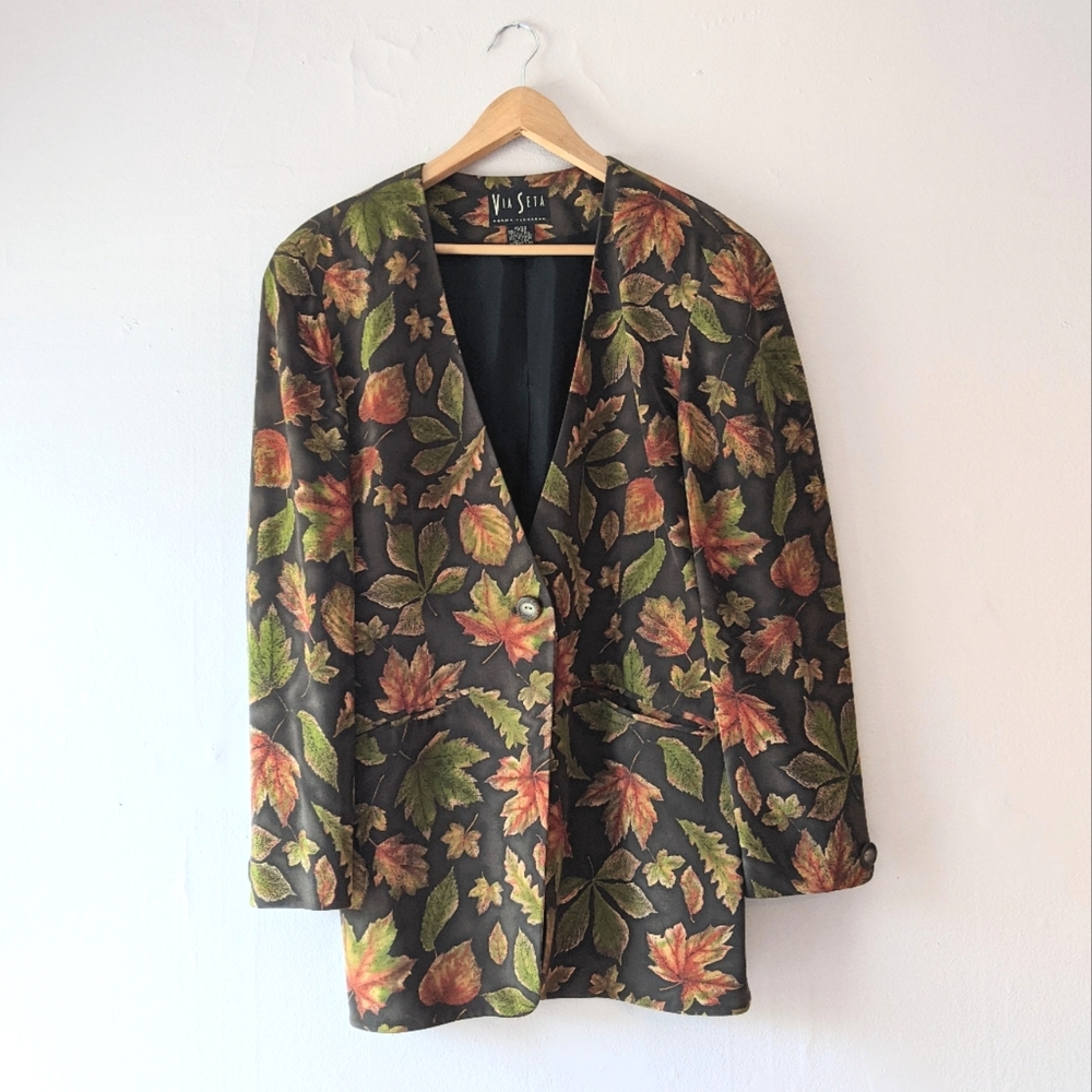 Via Seta 100% Silk Blazer